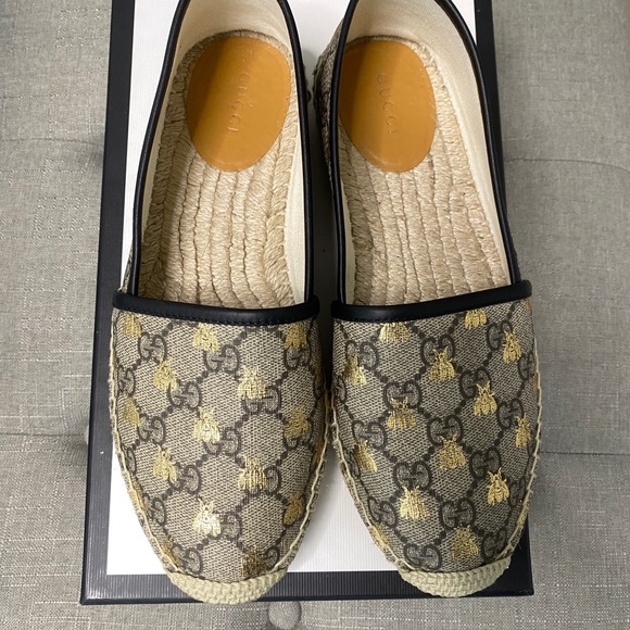 Gucci Supreme Bees Espadrilles 37.5 EU